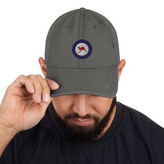 Australian Airforce Roundel Distressed Low Profile Hat - Combat Miniatures