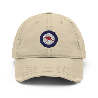 Australian Airforce Roundel Distressed Low Profile Hat - Combat Miniatures