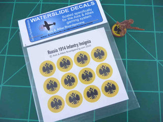 Axis & Allies 1914 Russian Roundel Infantry Base Water Slide Decal - Combat Miniatures