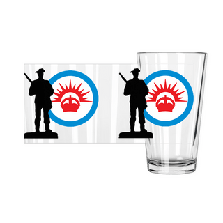 Axis & Allies ANZAC Roundel Pint Glasses - Combat Miniatures