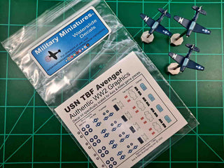 Axis & Allies Decal Kit - TBF Avenger - Combat Miniatures