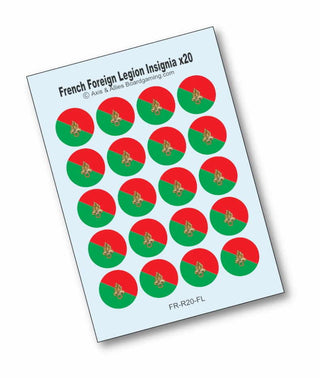 Axis & Allies French Foreign Legend Roundel Infantry Base Water Slide Decal - Combat Miniatures