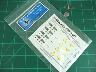 Axis & Allies German FW - 190 Fighter Decal Set - Combat Miniatures