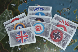 Axis & Allies Global 1940 Combat Label Pack Image with Roundel - Combat Miniatures