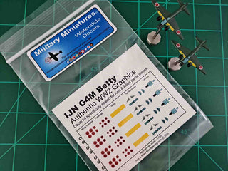 Axis & Allies IJA G4M Betty Decal Kit - Combat Miniatures