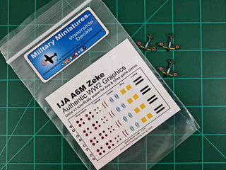 Axis & Allies IJA Zeke Decal Kit - Combat Miniatures