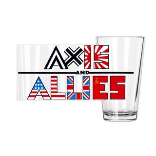Axis & Allies Pint Glasses - Combat Miniatures