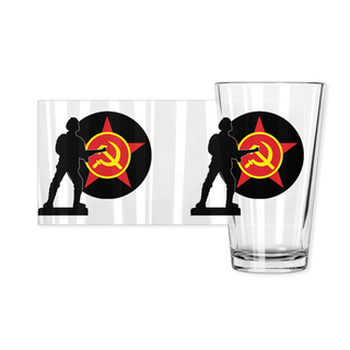 Axis & Allies Soviet Roundel Pint Glass - Combat Miniatures