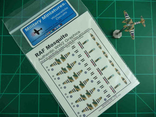 Axis & Allies UK Mosquito Tac Bomber Decal Kit - Combat Miniatures