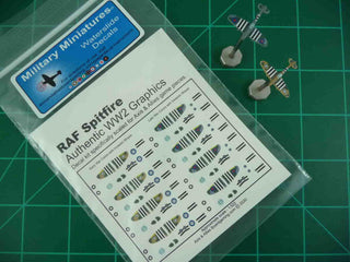 Axis & Allies UK Spitfire Fighter Decal Kit - Combat Miniatures
