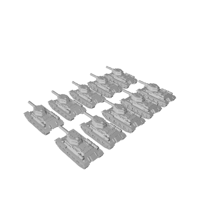 10pc 3D Printed Russian T-34