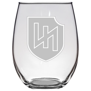 SS Wolfs Angel Logo Glassware - Stemless Wine Glass