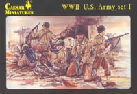 Caesar Miniatures 1/72 WW2 US Army Set 1 - Combat Miniatures