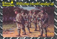 Caesar Miniatures 1/72 WWII German Army w/ Camouflage Cape - Combat Miniatures