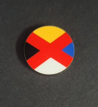 Chinese Empire Flag Roundel (x10) - Combat Miniatures