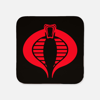 Cobra Command Logo in Red Coaster (x1) - Combat Miniatures