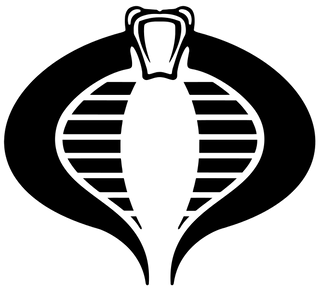 Cobra Command Silhouette in Gold Water Slide Decals - Combat Miniatures