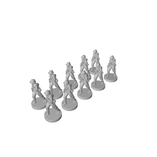 Communist Spanish Republican Infantry (x10) - Combat Miniatures