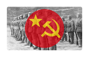 '34-'48 Communist China Army Combat Label (3.3"x5.6)