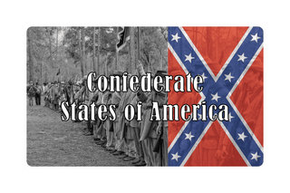 Confederate States of America Combat Label (3.3"x5.6") - Combat Miniatures