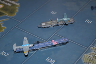 Custom Essex Class Carrier Flight Deck Sticker (x4) - Combat Miniatures