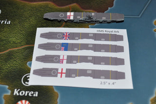 Custom HMS Ark Royal Class Flight Deck Sticker (x4) - Combat Miniatures