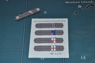 Custom Lend - Lease Casablanca Escort Carrier Flight Deck (x4) - Combat Miniatures