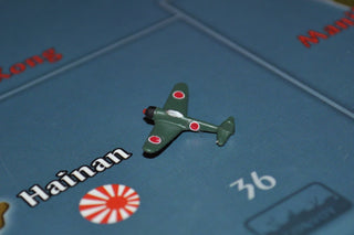 Custom Painted Japanese Ki - 43 "Oscar" Fighter in Green - Combat Miniatures
