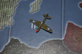 Custom Painted US P - 40 Warhawk Fighter - Combat Miniatures
