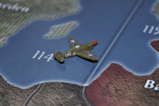 Custom Painted US P - 40 Warhawk Fighter - Combat Miniatures