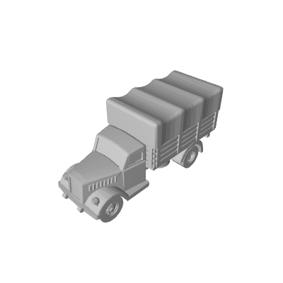 3D Printed 1/285 Opel Blitz Covered (x10)