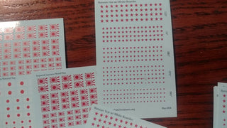 Damaged Decal Cards - Combat Miniatures