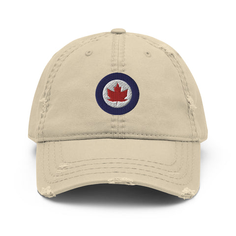Canadian Airforce Roundel Distressed Low Profile Hat