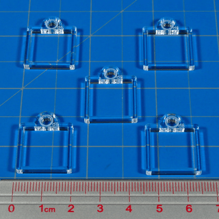 Flight Stand Dice Tray for 16mm D6 Dice, Clear (5) - Combat Miniatures