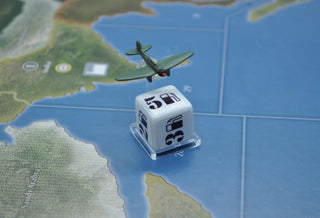 Flight Stand Dice Tray for 16mm D6 Dice, Clear (5) - Combat Miniatures