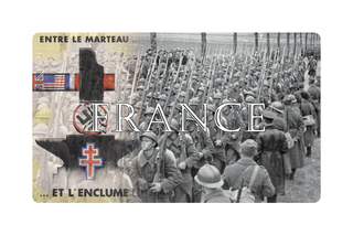 French Combat Label with Poster & Title - Combat Miniatures