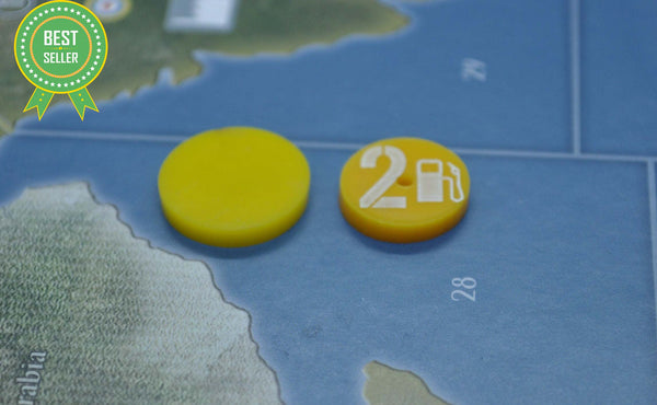 Acrylic .65" Round Aircraft Fuel Range Marker
