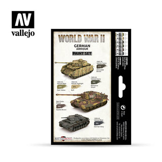 German Armor Paint Set from Vallejo (6) Colors - Combat Miniatures