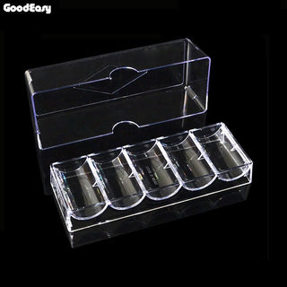 High Quality 100/200PCS Acrylic Poker Chip Tray/Box With Cover - Combat Miniatures