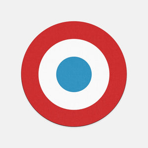 French Roundel Mouse Pad (Round)