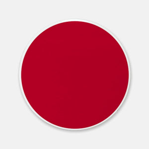 Single Japanese Hinomaru Cork Back Coaster (Round)