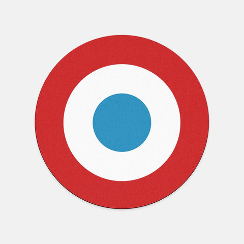 French Roundel Mouse Pad (Round)
