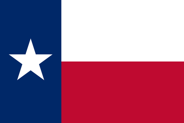 Texas Flag Water Slide Decal