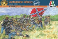 Italeri Miniatures 1/72 American Civil War Confederate Infantry - Combat Miniatures