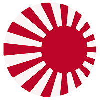 Japanese Imperial Navy Flag Roundel (x10) - Combat Miniatures