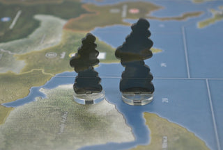 Large or Small Acrylic Smoke Column Marker (x5) - Combat Miniatures