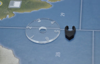 Litko Heavy Duty Flight Stand Dials 1 - 6 w/ Pointers (x5) - Combat Miniatures