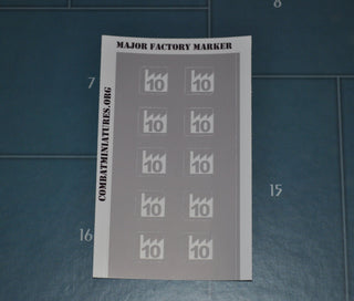 Major Industrial Complex Vinyl Marker (x10) - Combat Miniatures