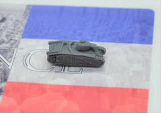 Micro Armour 3D Printed French Char "B" Heavy Tank (x5) - Combat Miniatures