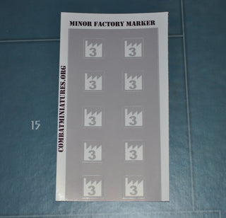 Minor Industrial Complex Vinyl Marker (x10) - Combat Miniatures